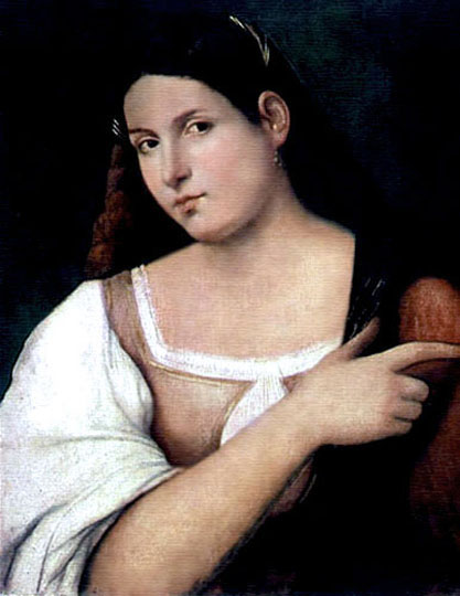 Retrato veneciano manierista por Del Piombo.