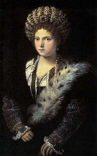 Pintura de retrato, obra veneciana por Titian.