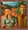 Pintura a lo Gauguin.