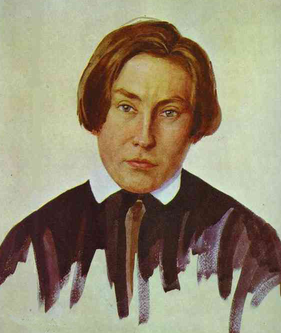 Pintura expresionista en acuarela sobre papel por Ostroumova.