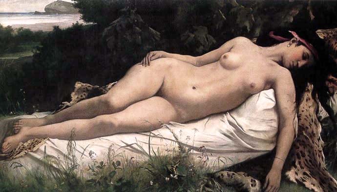 Desnudo neoclásico alemán por Feuerbach.