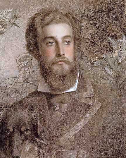 Retrato prerrafaelista victoriano por el inglés Sandys.