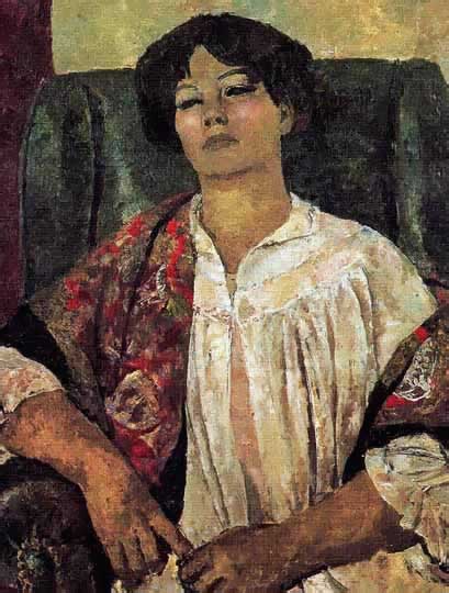 Retrato de dama, neo-impresionismo realista por Josep María Mallol.