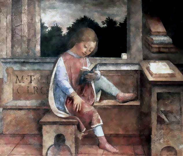Retrato histórico al fresco por el renacentista temprano Foppa.
