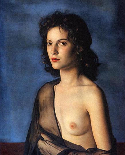 Retrato realista, naturalismo del artista milanés Annigoni.