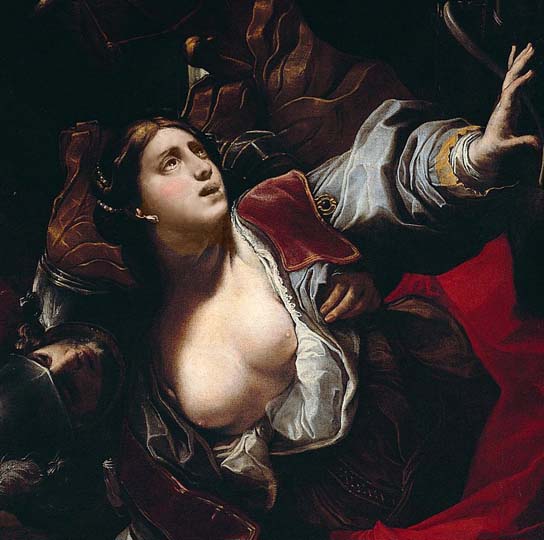 Retrato claroscuro por el realista barroco Cagnacci.