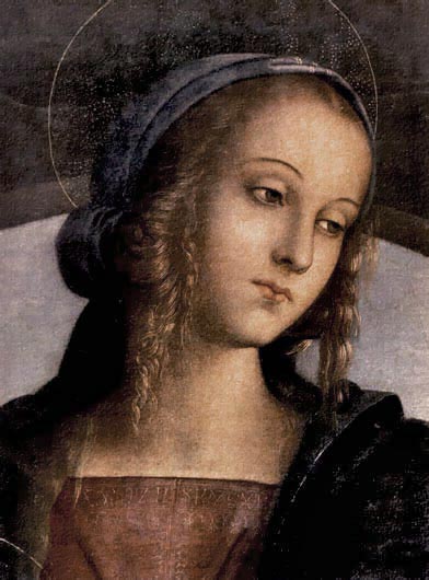 Icono religioso en estilo magnífico por El Perugino.
