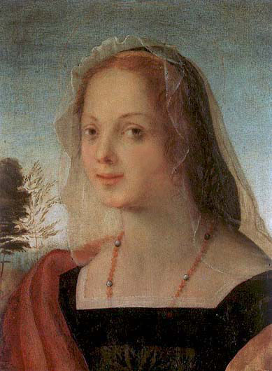 Pintura manierista original por el pionero italiano Fiorentino.