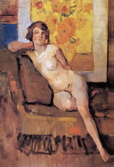 Desnudo holandés neoimpresionista por Israëls.