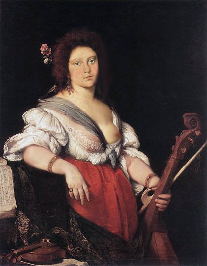Retrato femenino estilo veneciano por el genovés Strozzi.