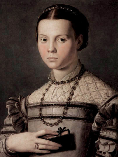 Retrato escuela florentina por El Bronzino.