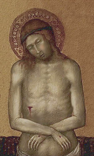 Cristo a manera bizantina por Ceccarelli.