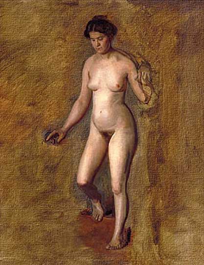 Retrato americano, desnudo expresionista por Eakins.