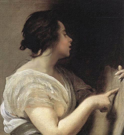 Retrato de perfil, estilo Barroco, por Velázquez.