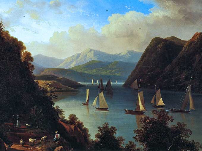Panorama pintado por el paisajista francés De Grailly.