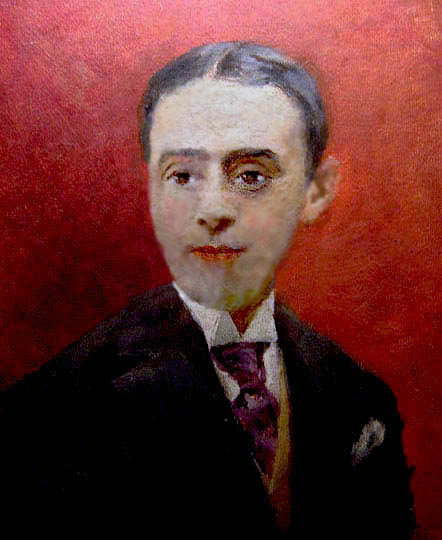 Retrato impresionista al óleo por Abbéma.