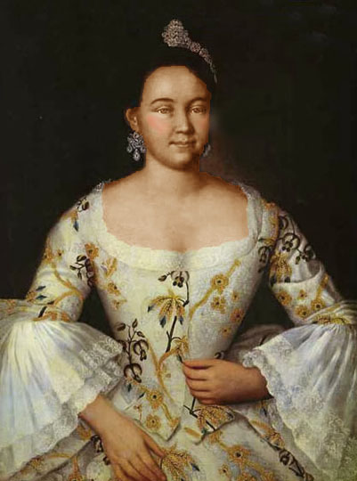 Pintura rusa al óleo, retrato del siglo XVIII por Vishnyakov.