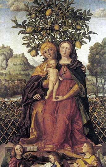 Obra religiosa, al estilo Renacimiento temprano por el veronés Dai Libri.