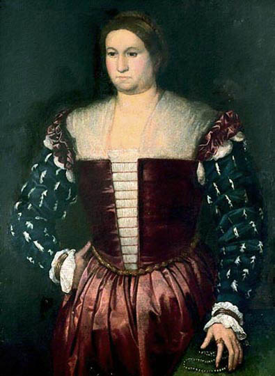 Dama retratada por el veneciano Licinio.