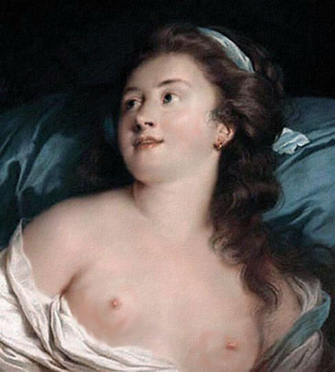 Retrato desnudo neoclásico por la francesa Labille Guiard.