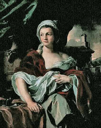 Retrato italiano del 1700 por el napolitano Solimena.