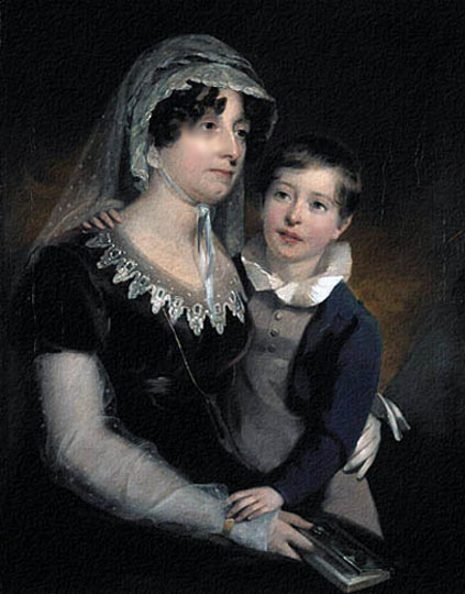 Madre e hija retratadas por el escocés Gordon.